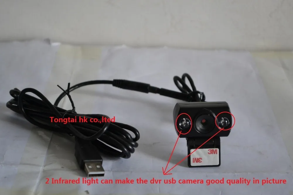 

car dvr usb front camera, fit for android 4.0 and android 4.4.4 and and android 5.1.1 car dvd player, with 2 IR light,has stock