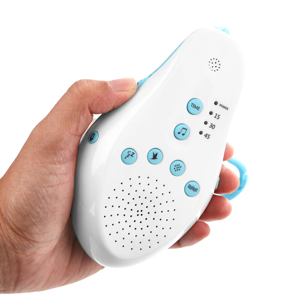 

Professional Baby Therapy Sound Machine Portable Sleep Soother with Record Voice Sensor Fast Sleep Fall Asleep Assistant Device