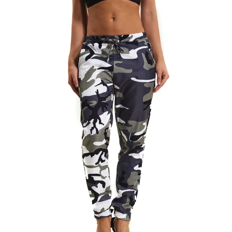 

JRNNORV Gray Camouflage Pants Women Sweatpants Purple Pink Camo Pants Pantalon Femme Trousers Cargo Harem Pantalones Mujer