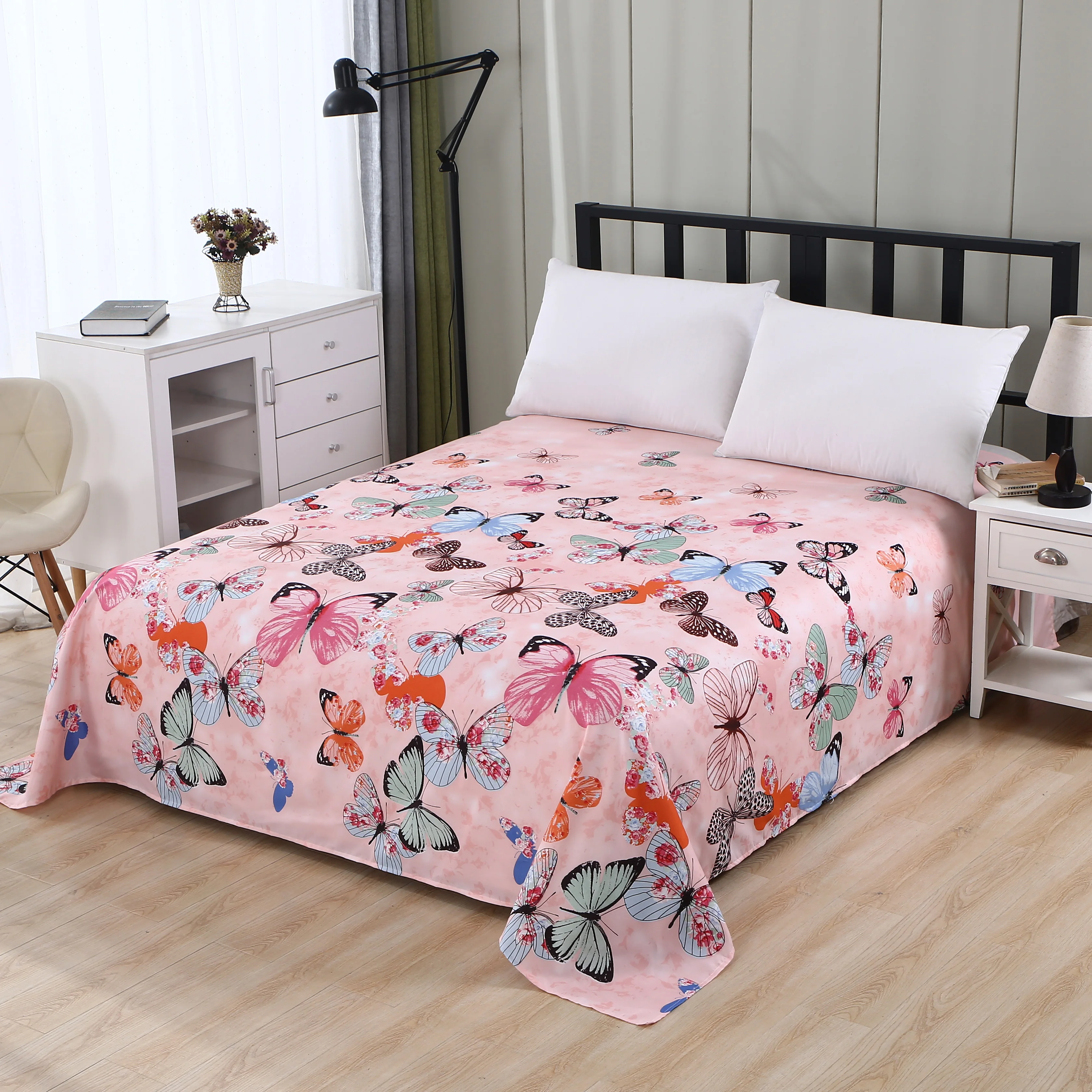 

LAGMTA 1pc 100% polyester flat sheet high quality printed sheets can be customized to any size