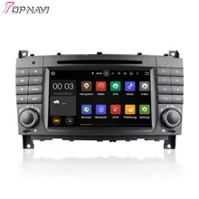 Top 7 ”Quad Core Android 5.1 Stereo Car GPS Para C-Class W203 (2004-2007)/CLK W209 (2004-2005) Com Rádio DVD Mapa