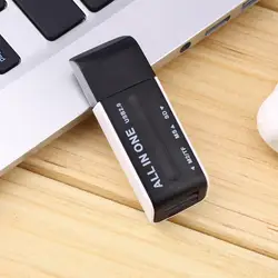 Черный Новый USB 2,0 памяти Multi Flash Card Reader Адаптер для SD TF M2 MS