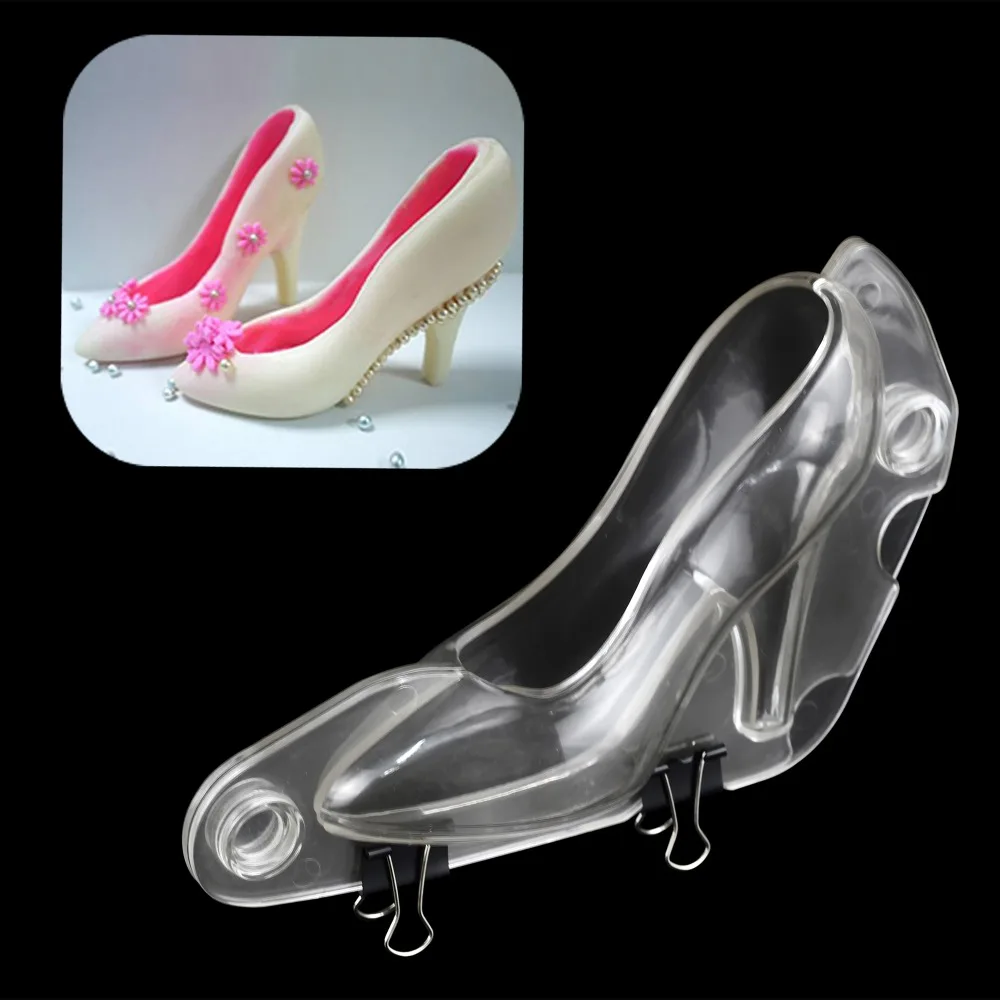 lady high-heeled shoes Shape Polycarbonate chocolate Molds
