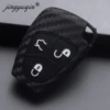 jingyuqin 3/4 Buttons Silicone Remote Key Fob Case For Mercedes Benz B C E ML S CLK CL 2B Key Fob Cover Carbon Fiber Car Styling ► Photo 2/2
