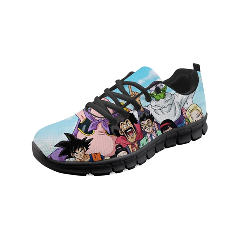 

THIKIN Fashion Women's Sports Shoes Cool Super Saiyan Sneakers Trend Dragon Ball Printed Running Shoes For Girl Flat Beach Shoes
