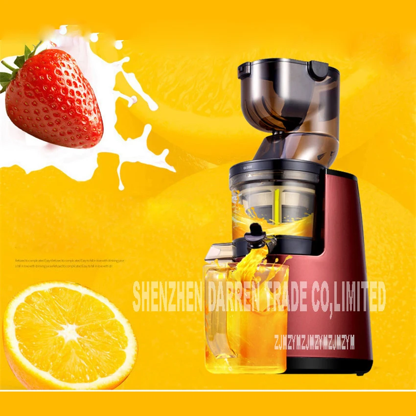 

New Arrival Large Wide Mouth Feeding Chute Whole Apple Slow Juicer Fruit Vegetable Citrus Juice Extractor Squeezer 613 220V Hot