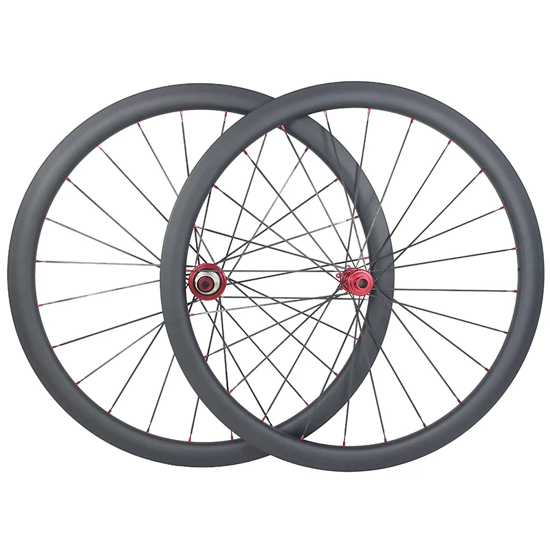 

700c 38mm tubeless road disc carbon wheels 25mm wide U shape clincher straight pull wheelset UD 3K 12K 36T 4 pawl 10s 11s XDR