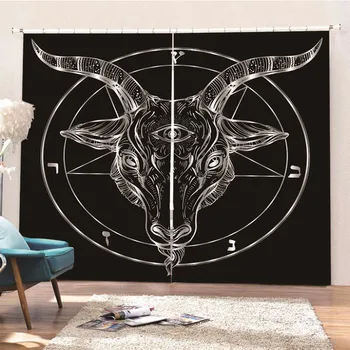 

Modern blackout Cow curtains for window treatment blinds finished drapes window blackout curtains for living room blinds