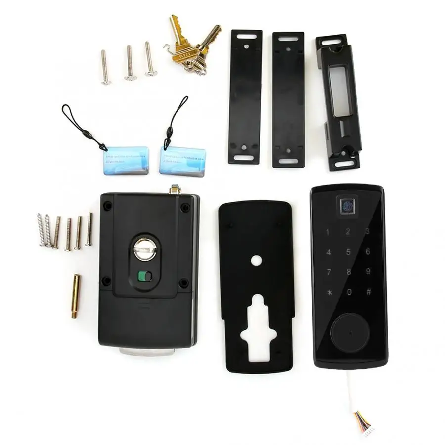 

Bluetooth Smart Door Lock Intelligent Fingerprint Reader Scanning Password Lock App Phone Contorl