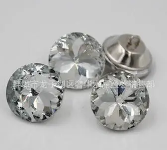 

1000pcs 25mm 6 colors Rhinestone sale bauhinia pull clasp Crystal Soft package button sofa setting Glass Bauhinia pull buttons
