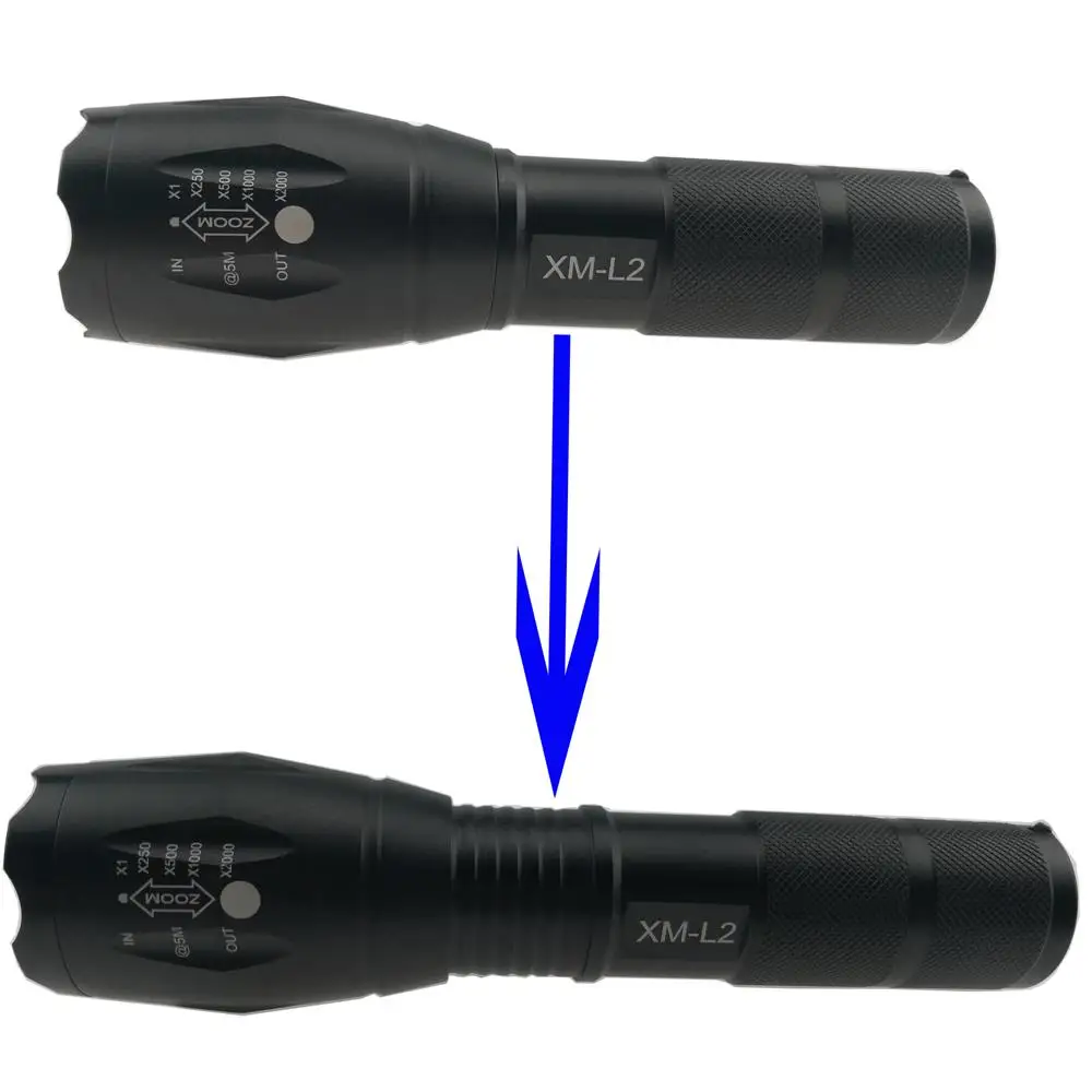 3 Ultra Bright Torch Tactical Flashlight Camping Light 5 switch Modes Zoomable Bicycle Light Use 18650 AAA battery Led Flashlight 