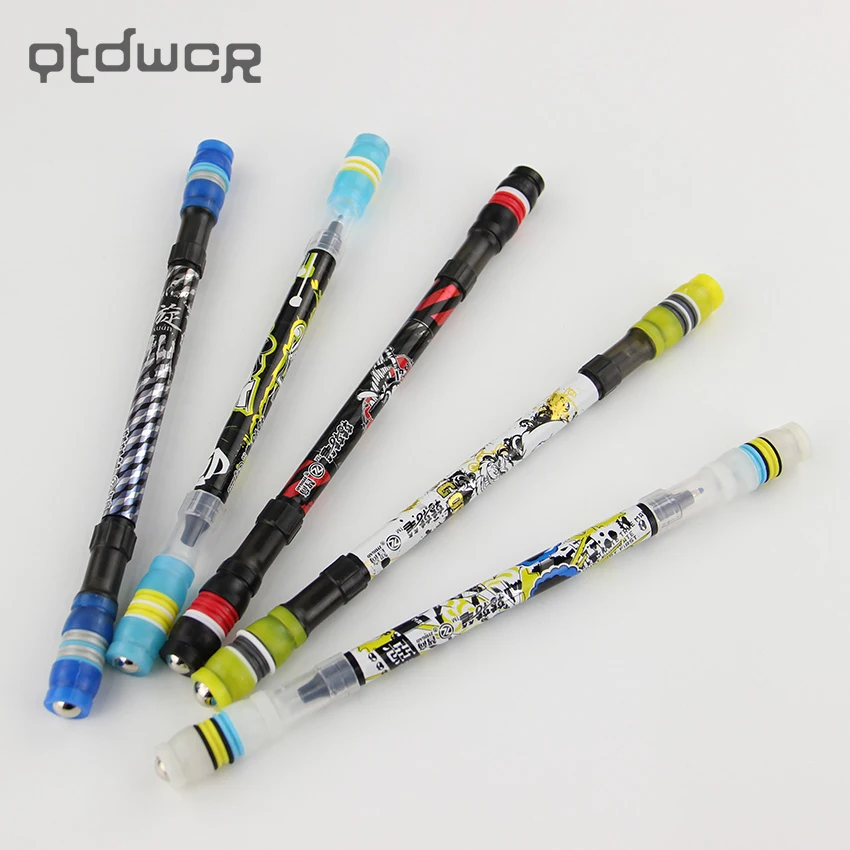 Non Slip Coated Spinning Ballpoint Pen Gaming Rolling Finger Rotating~STYLE