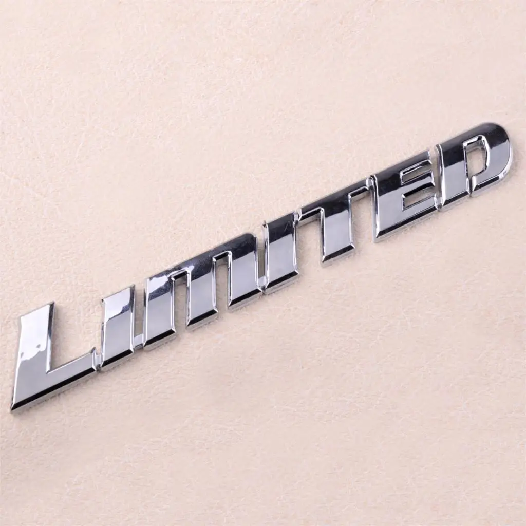

CITALL Car 3D Chrome ABS Badge Sticker Luxury LIMITED Edition Letter Emblem Logol Fit for Toyota Highlander 2016 2017 2018 2019