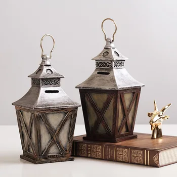 

Retro Creative Hanging Lamp Safe Deposit Piggy Bank Money Boxes Automatic Roll Coin Cash Kids for Children ATM Change Can