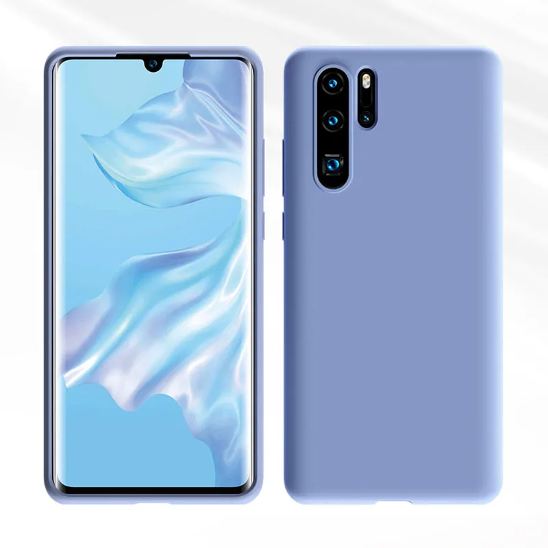 Жидкий силиконовый чехол для huawei P30 Pro, однотонный чехол для huawei P30 Lite P 30 Pro 30Pro 30 Lite P30pro