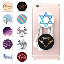 

Lazy 2018 Pop Mobile Phone Socket Holder White Colored Drawing Pattern Smartphones and Tablets 3MM Back Cover