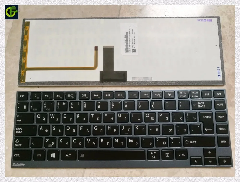 

Russian Keyboard for Toshiba N860 U845 U920 U925 U925T RNSK-TX3GC 0R 9Z.N8UGC.30R PK130T72A08 U Black with backlit