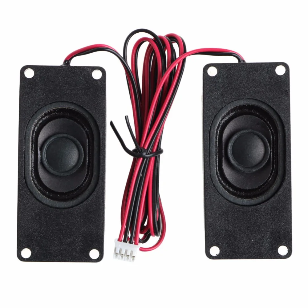 2Pcs 3W 4 Ohm 3070 Advertising LCD TV Speakers Loudspeaker Rectangle Speaker 2Pcs 3W 4 Ohm 3070 Advertising LCD TV Speakers Loudspeaker Rectangle Speaker