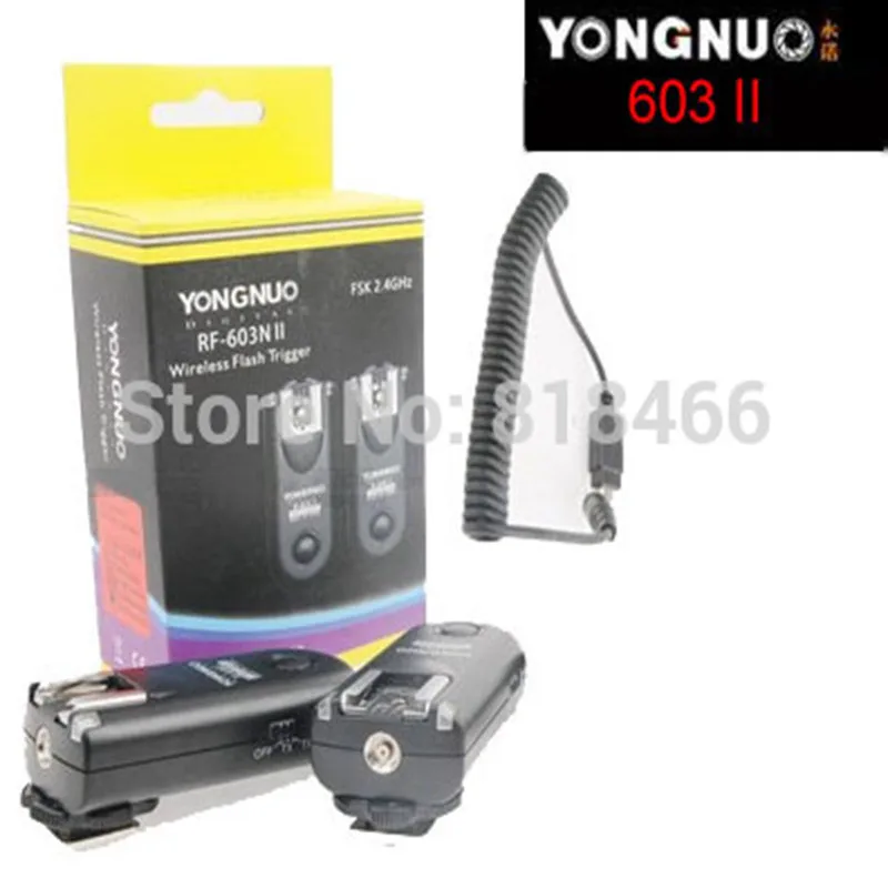 Новый дизайн Yongnuo RF-603II N3 RF603 ii RF 603 Flash Trigger 2 трансивера для Nikon D90/D5000/D3100/D3200/D7000 //