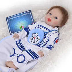 KEIUMI 55 см новорожденных куклы реалистичные мальчик подружки игрушки 22 ''Reborn Baby куклы Мягкие силиконовые ребенка ткань тела детей подарки на