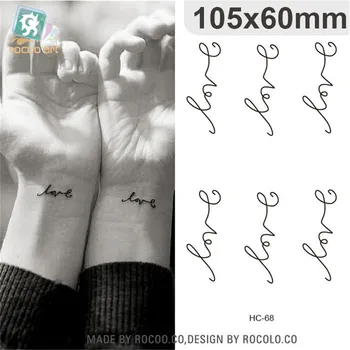 

simple waterproof temporary tattoos for boy women 3d love character design tattoo sticker Free Shipping HC1068