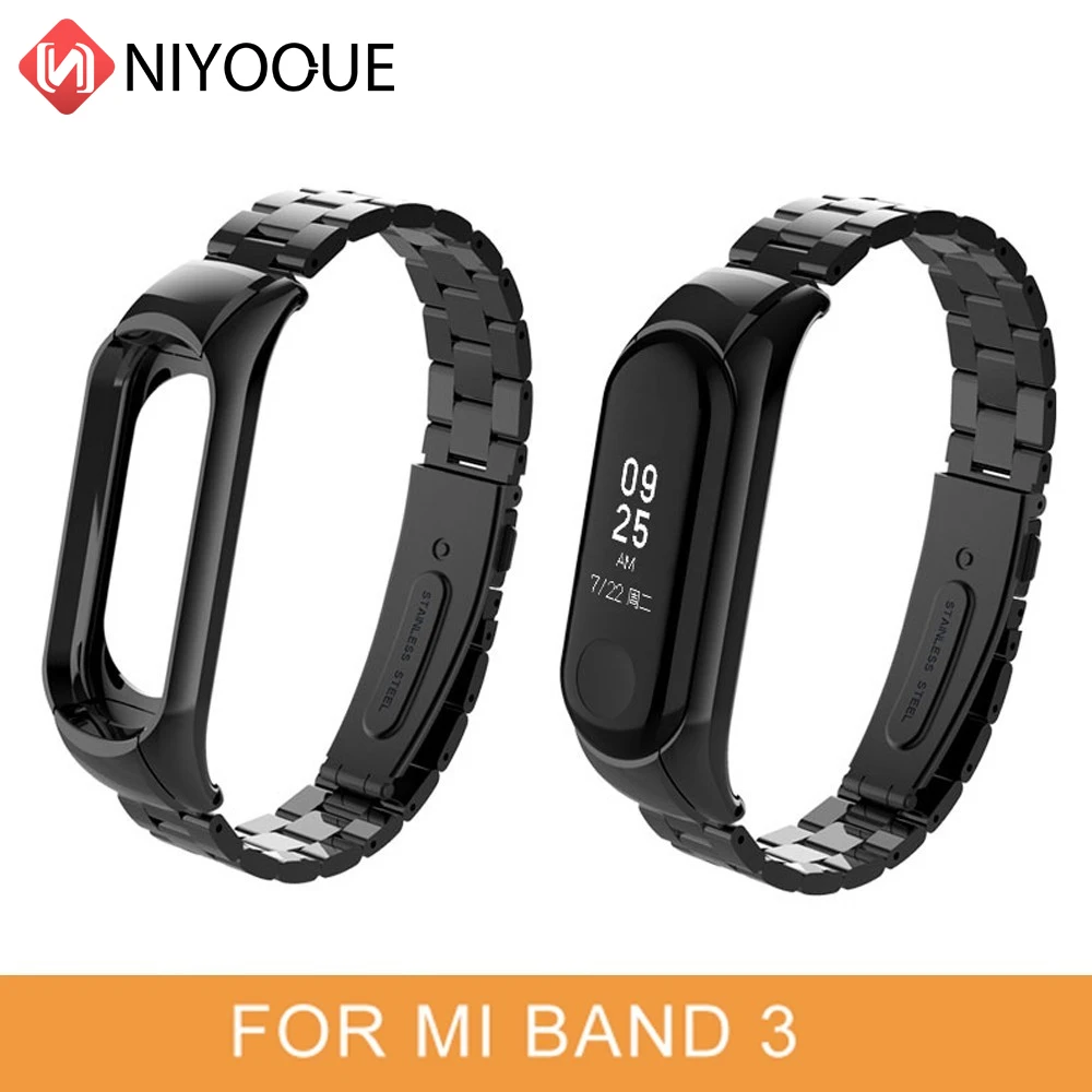 Сменный ремешок из нержавеющей стали для miband 4 металлический браслет смарт часов xiaomi mi band 3|sj4000 cap|lens for sj4000sjcam