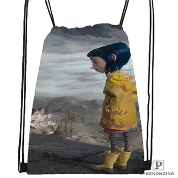 

Custom coraline_by_edgarto Drawstring Backpack Bag Cute Daypack Kids Satchel (Black Back) 31x40cm#180612-03-Coraline