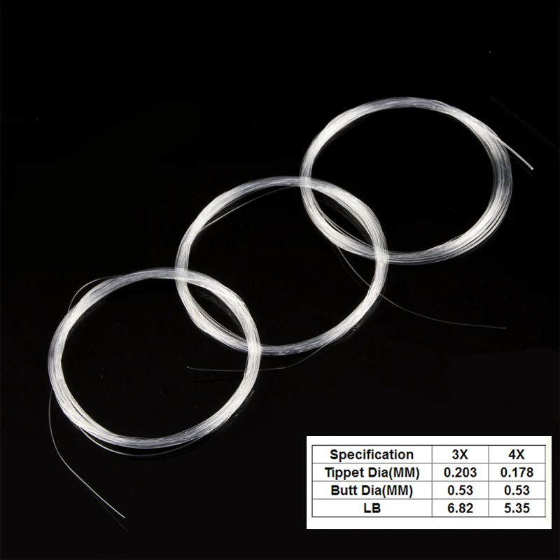 Maximumcatch Tapered Leader with Loop Nylon Leader Clear Fly Fishing