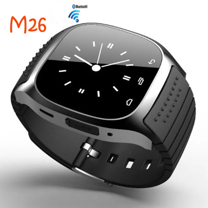 New font b Smartwatch b font M26 Sport Bluetooth Smart Watch with LED Alitmeter Music Player