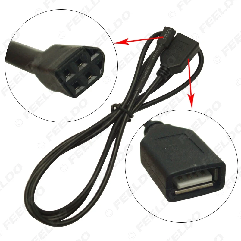 FEELDO автомобильный оригинальный 4 контактный разъем к USB адаптеру для Nissan Teana Qashqai CD