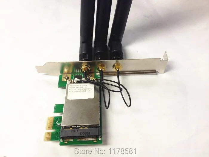 Atheros AR5BXB112 AR9380 PCI E 1X беспроводной настольный WiFi WLAN карта 450 M двухдиапазонный (2 4/5