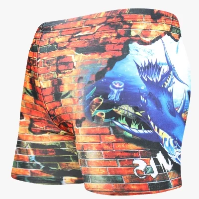 

Men Shark Swimming Trunks Waterproof Bathing Suit Man Diving Swimsuit Boxer Sunga Briefs Breathable Print Beach Sport Shorts
