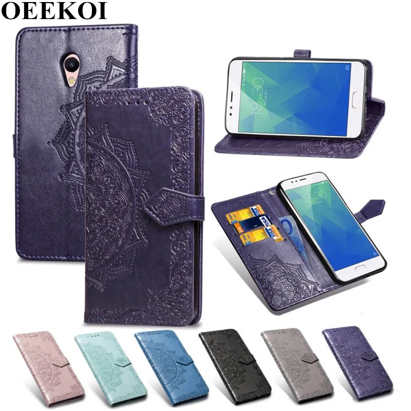 OEEKOL Datura Flower Flip Cover Leather Case for Meizu Note 9/M5S | Мобильные телефоны и аксессуары