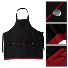 QIAOYAN 4 кармана Профессиональная парикмахерская мантия для стрижки волос накидка Парикмахерская фартук