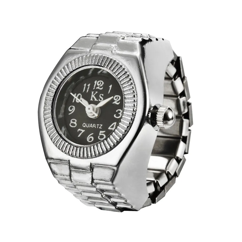 Buy New Quartz Finger Ring Watch Ladies Stainless