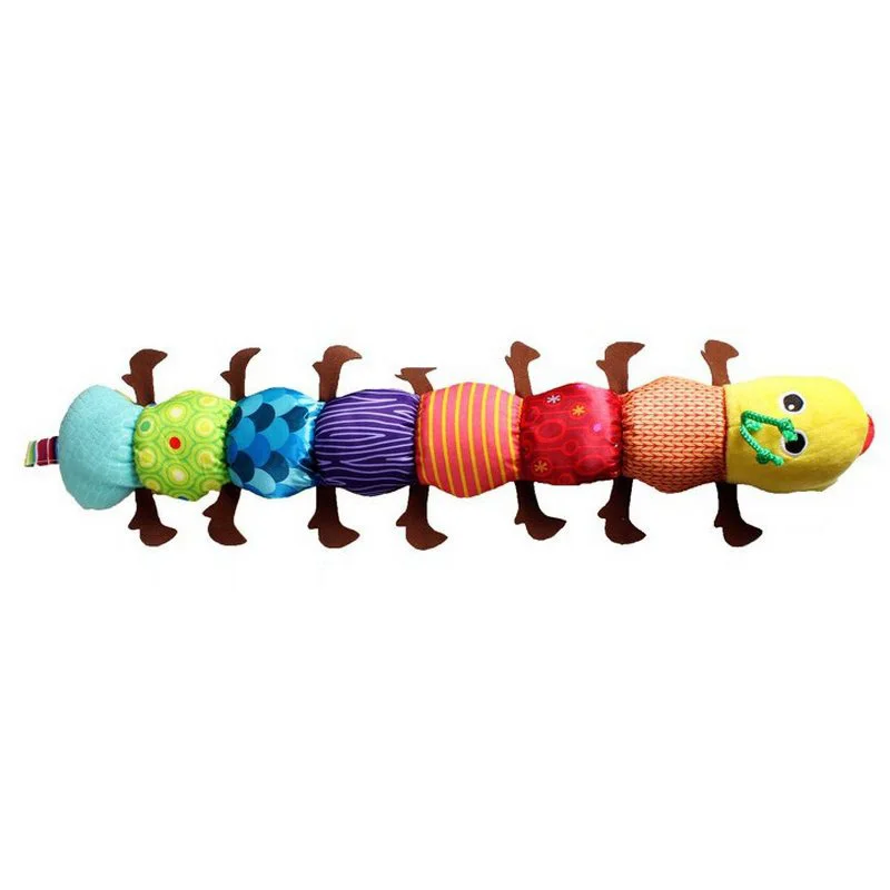 Baby Toys Musical Stuff Caterpillar With Ring Bell Cute Cartoon Animal Plush Doll Early Learning Educational Kids Toys Christmas (3)