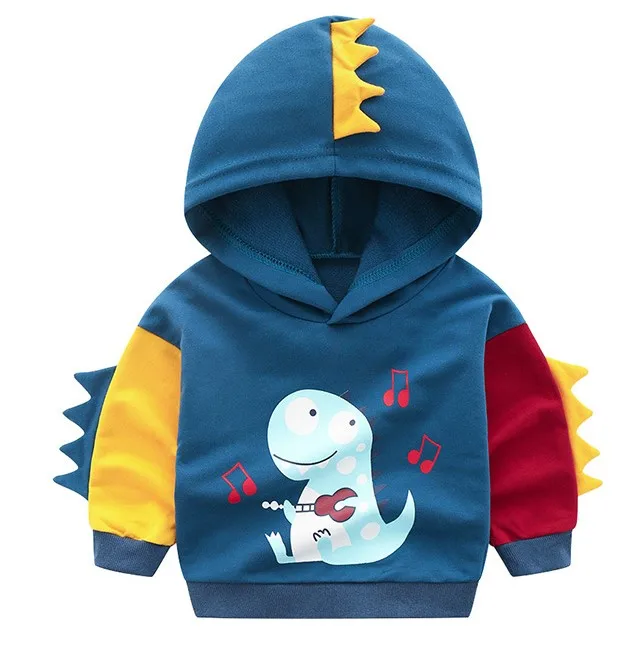Autumn Kids Cotton Hoodies Sweatshirt Boys Girl Print 3d Dinosaur Monster Casual Tops Spring