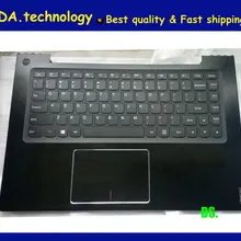 Компания wellendorff /Orig черный верхняя крышка для Lenovo IdeaPad U430 U430P США клавиатура Упор для рук Topcase с тачпадом