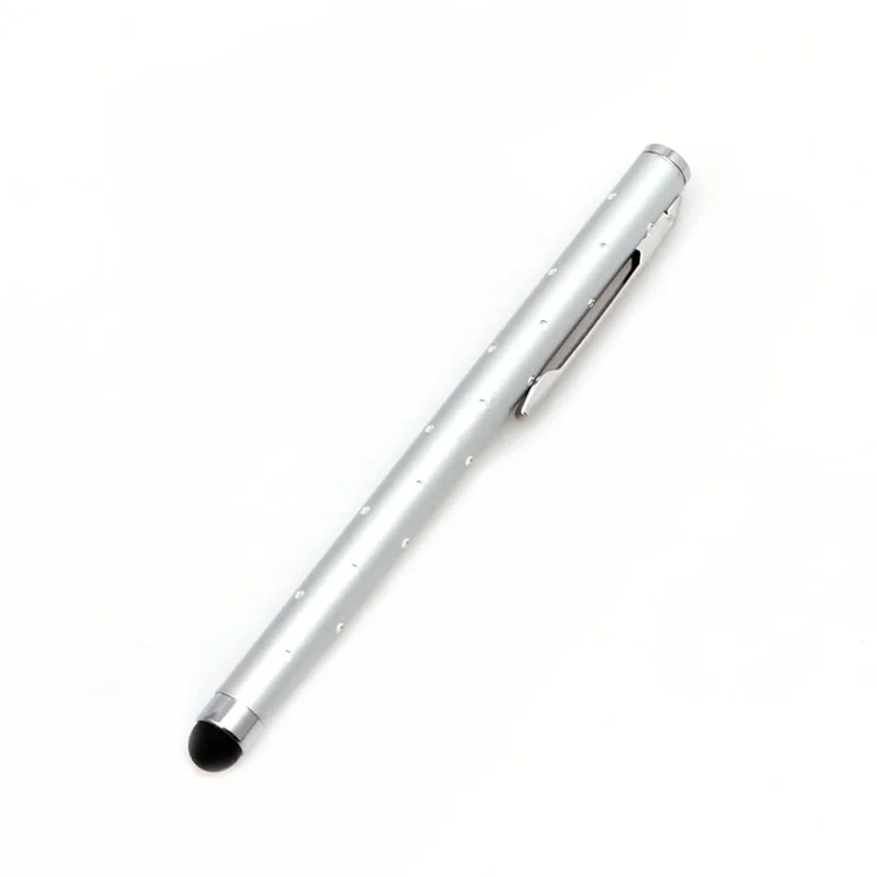 Universal Metal Touch Screen Pen Stylus For iPhone iPad Samsung Tablet Phone PC - Цвет: Серебристый