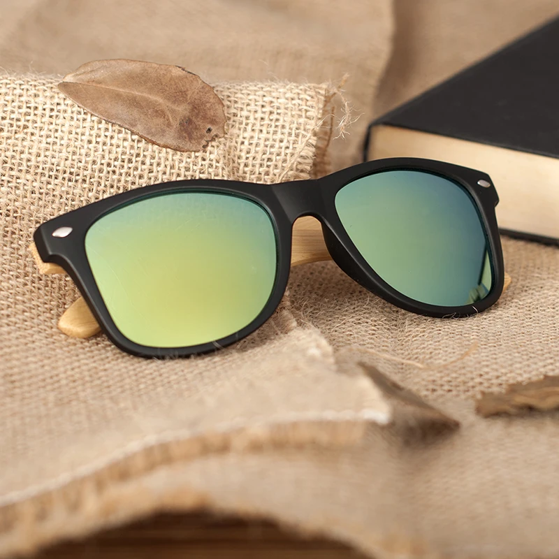 

BOBO BIRD Black Plastic Frame Multiple Choice Colorful Polarized Lens Sunglasses Women And Men Dropshipping Customized CG004