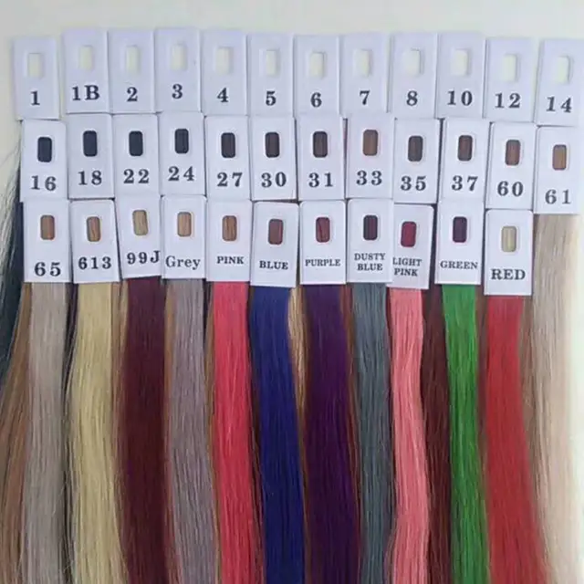 Tape In Hair Extension Chart