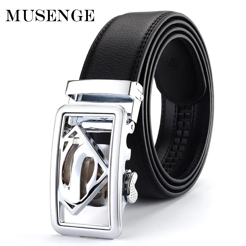 

MUSENGE Belt Male Leather Belt For Men Ceinture Homme Designer Belts Men High Quality Automatic Buckle Cinto Masculino Mens Riem