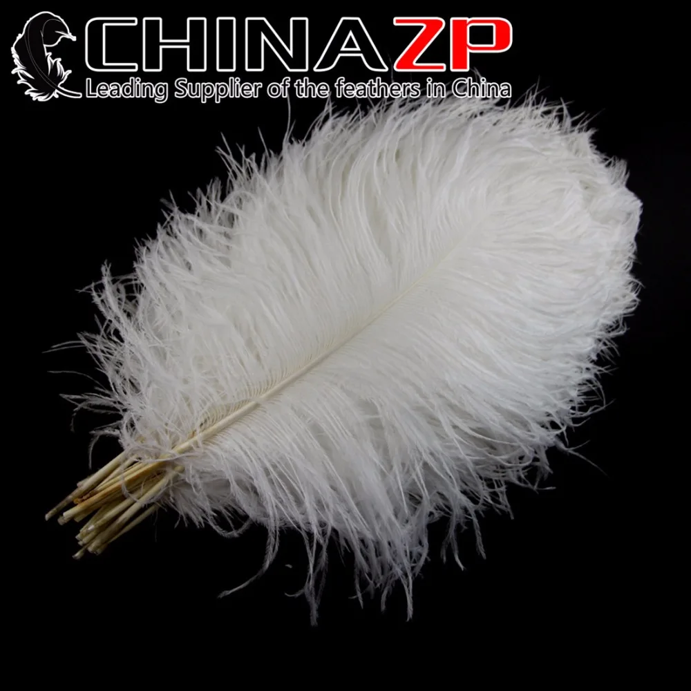 

CHINAZP Factory Wholesale 100pcs/lot 30-35cm (12-14inch) Selected Prime Quality Natural Ostrich Feathers