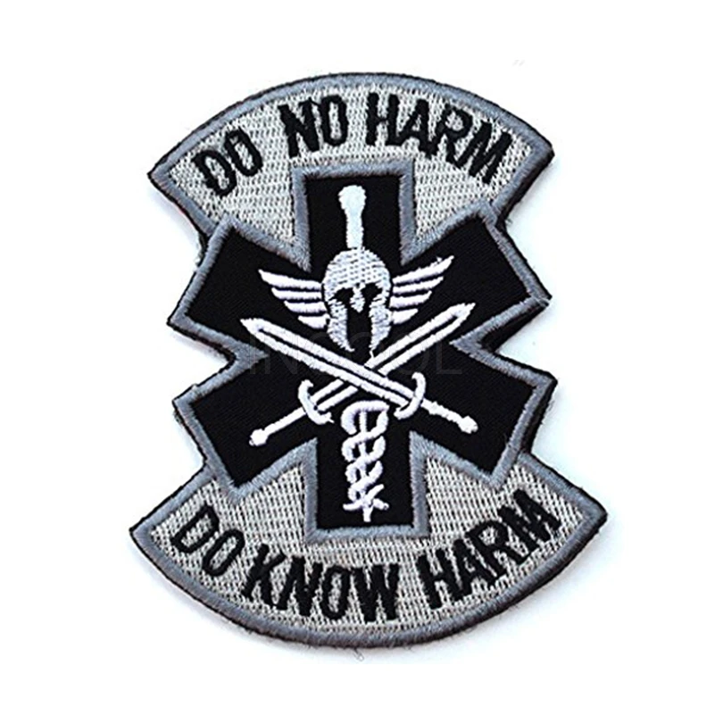 Embroidery Patch Do No Harm Do Know Harm Morale Patch Tactical Emblem 