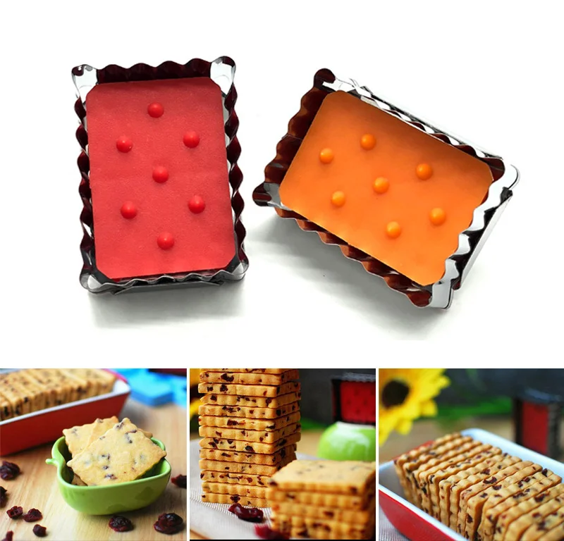 

Stainless Steel Cookie Cutter Square Wave Shape Christmas Biscuit Mold Cake Tools Christmas 2018ing