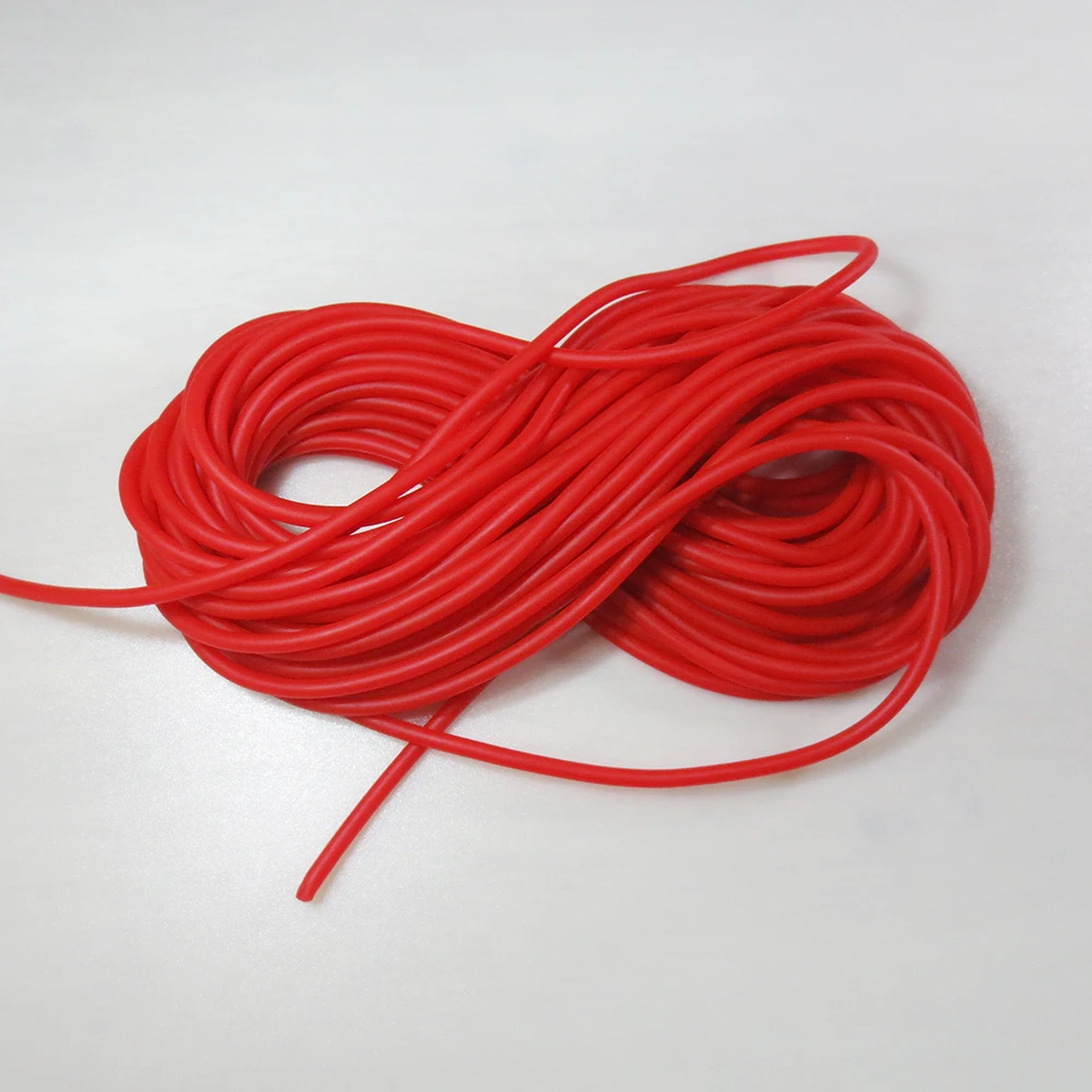 Красный диаметр 3 мм прочная эластичная резиновая Леска рыболовная веревка 5-10 м рыболовные аксессуары хорошее качество резиновая леска для ловли рыб