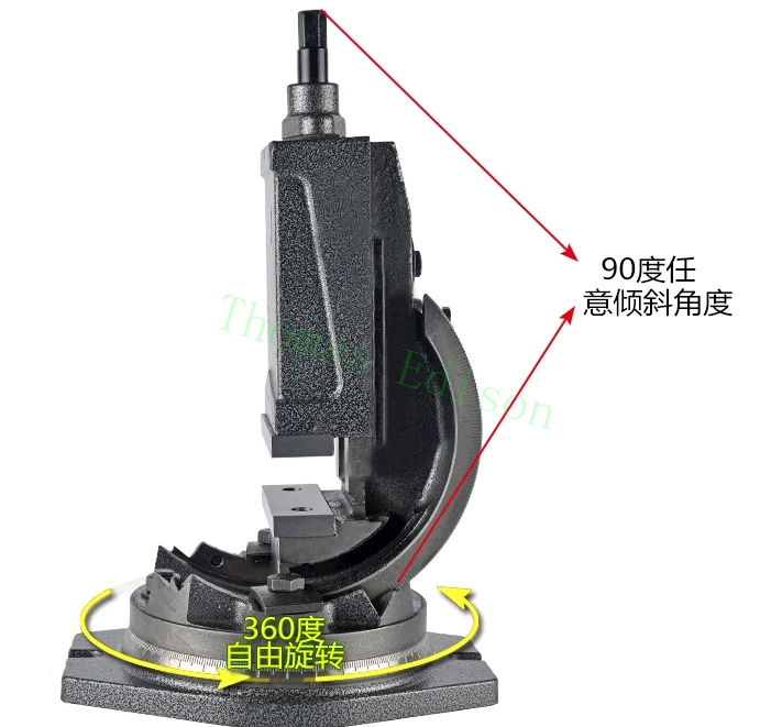 

4 inch Inclined angle vise plain high precision manual Milling machine angle vise 90 degrees at any angle tilt