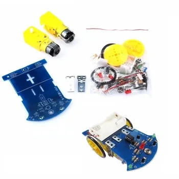

1 Set Intelligent Tracing Smart Car Chassis Kit Trace Intelligent Track Line Car Fun Electronic Production DIY Kit Practice Toy
