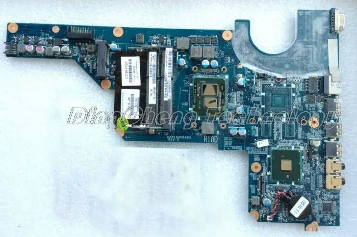 

Laptop Motherboard For hp compaq G4 G6 G7 654118-001 DAR18DMB6D1 HM55 I3-370M CPU DDR3 integrated graphics card