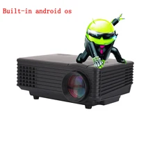 2016 Best LED Built-in WiFi 3D HD Home Theater Projector Mini Portable Support HDMI USB Video LCD 800*480 Beamer Projetor